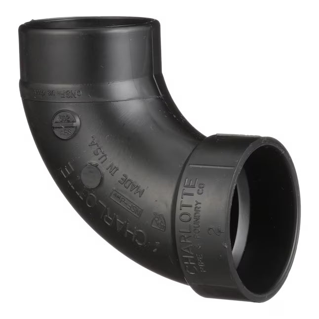 90° Street Elbow, 3" ABS