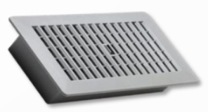 4x10 Floor Register, Gray