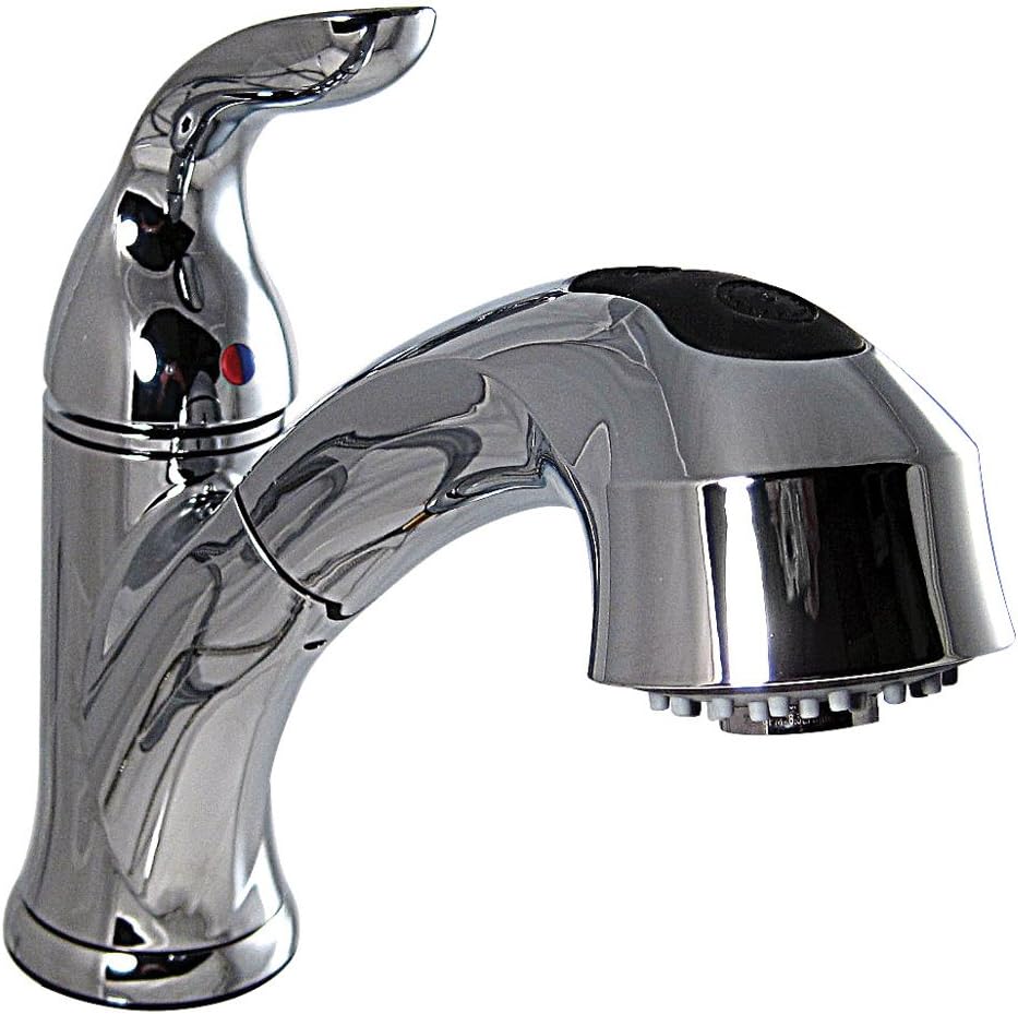 8" Faucet, Kitchen, Single Handle Pull-Out (Chrome)
