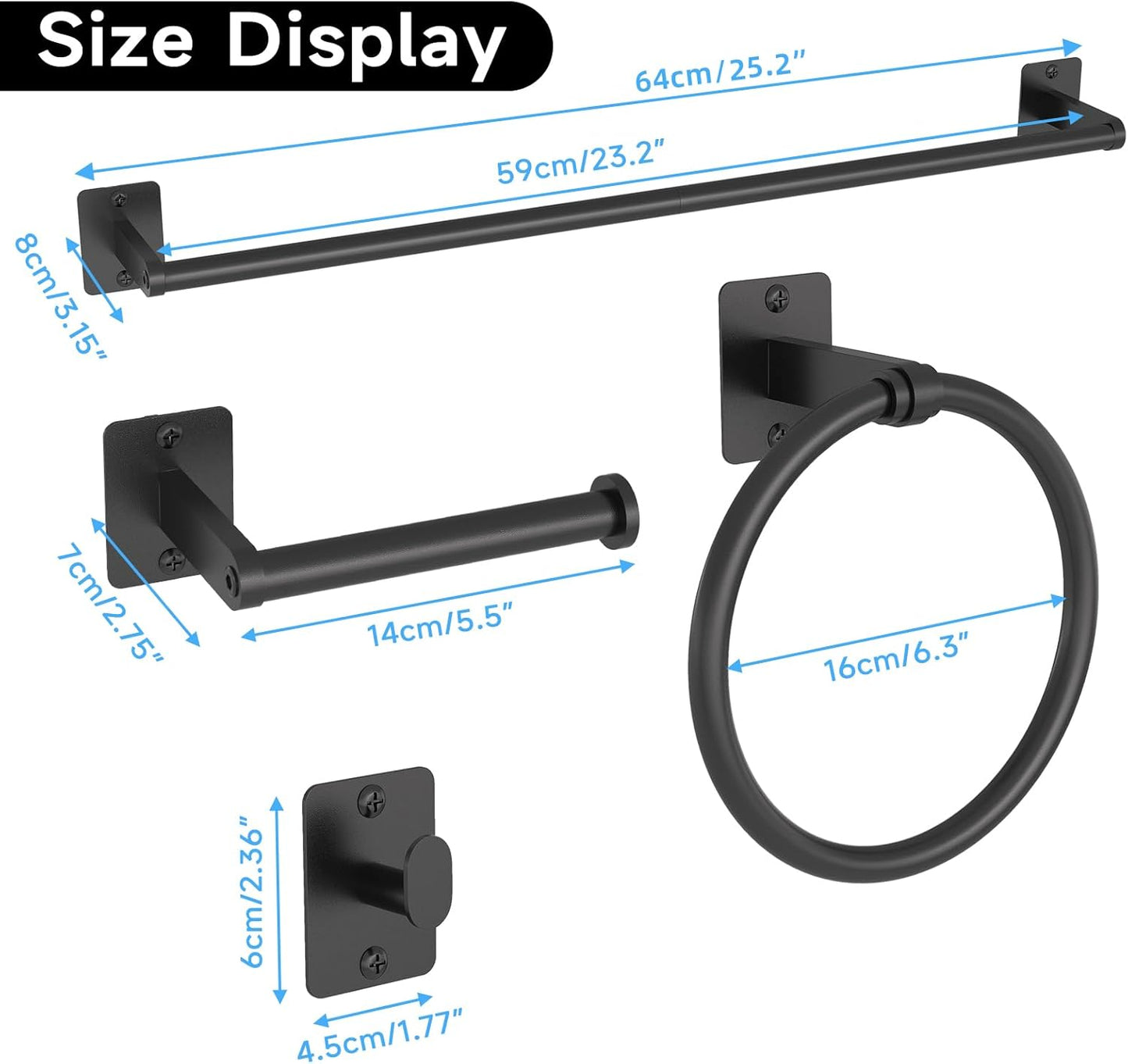 Toilet Paper Holder - Black