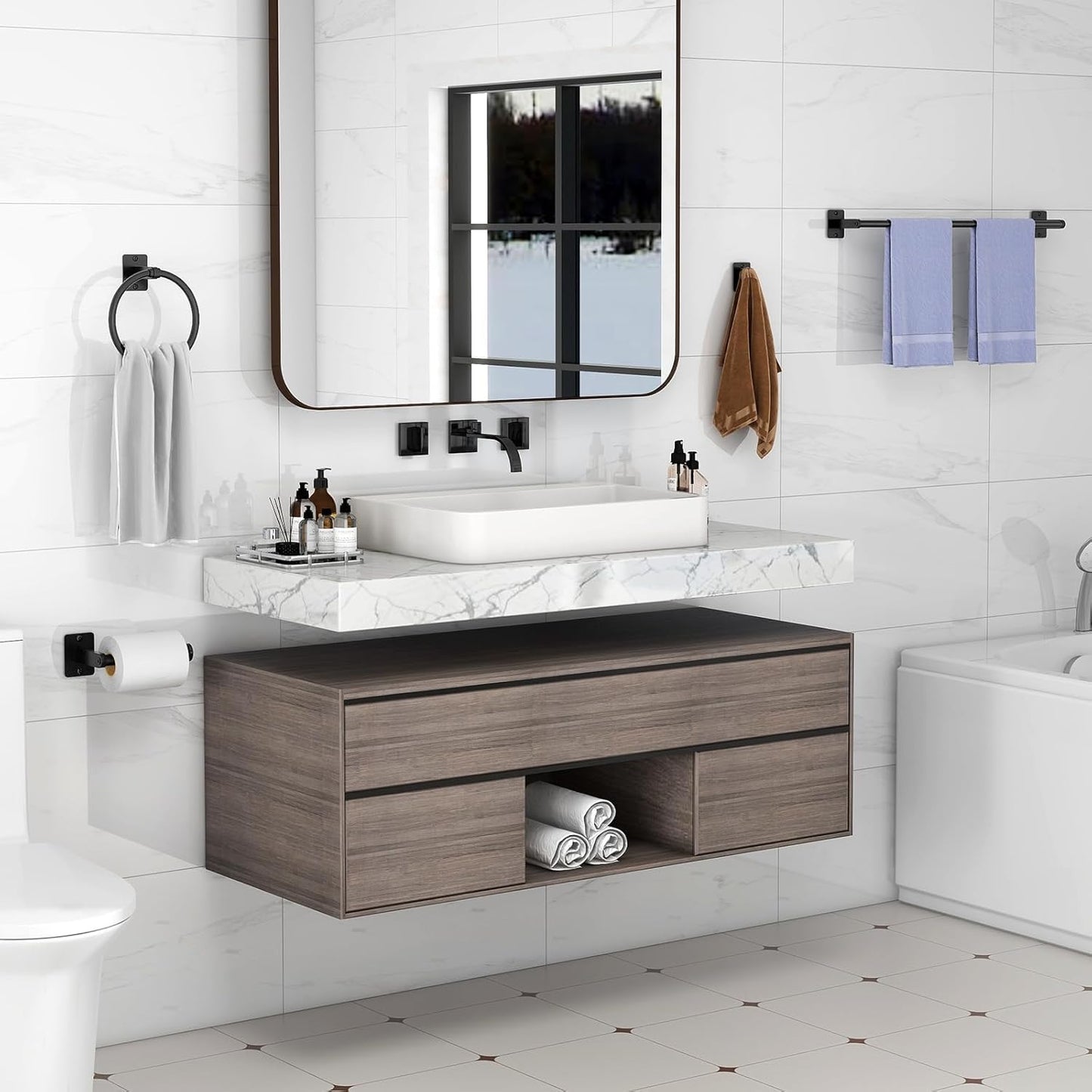 Towel Bar - Black