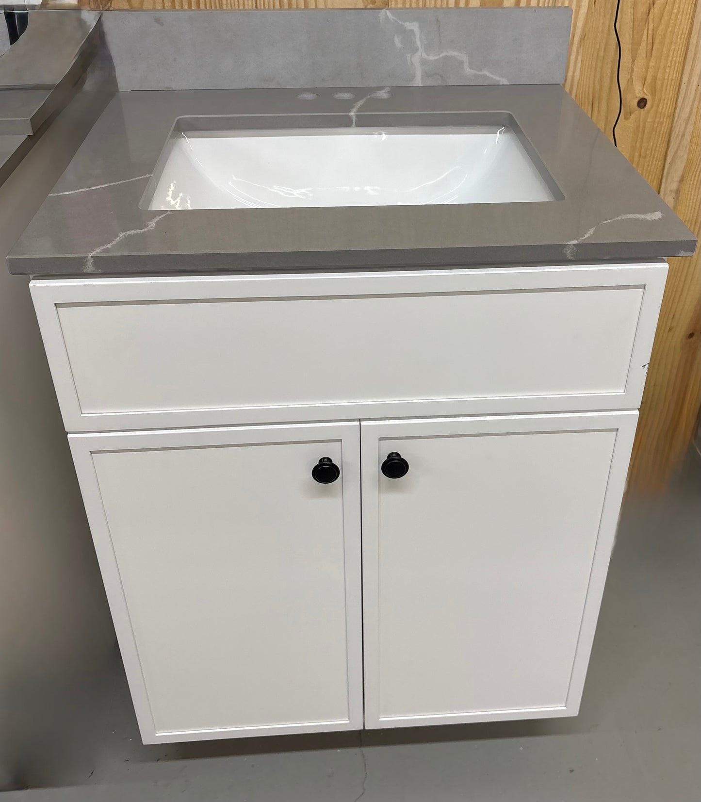 Vanity w/marble top - 25x22