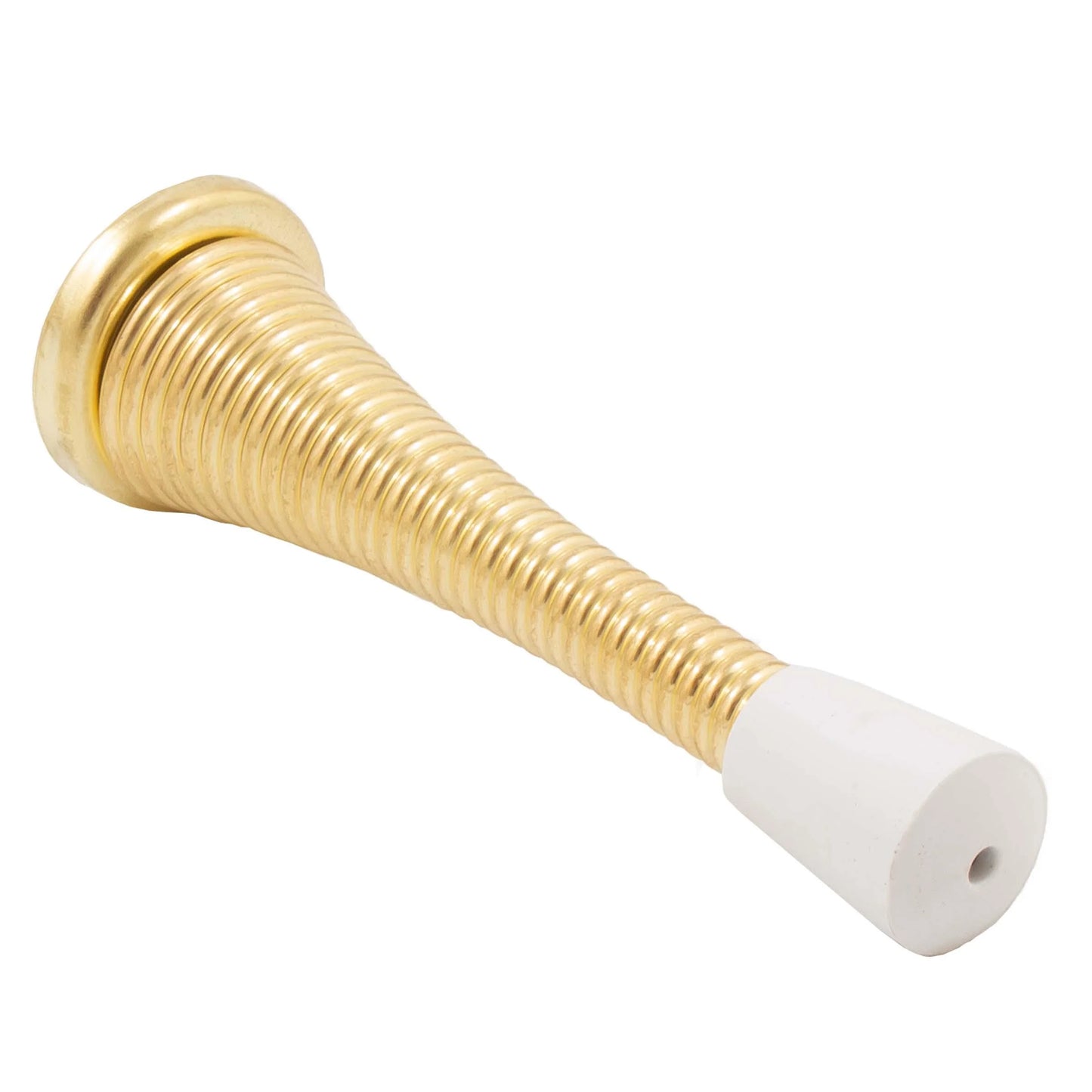 3" Spring Door Stop - Brass
