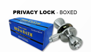 Locks, Interior Keyed Privacy Stainless Lock