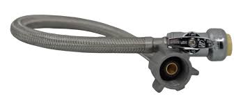 18 7/8" x 1/2" Push to Fit Valve Toilet Supply