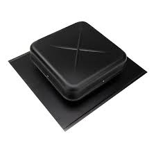 Galvanized Roof Vent - Black