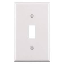 Single Switch Plate, White