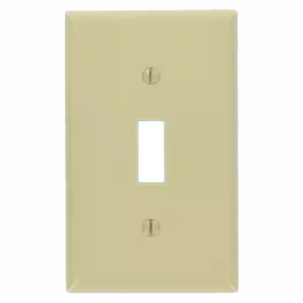 Single Switch Plate, Ivory