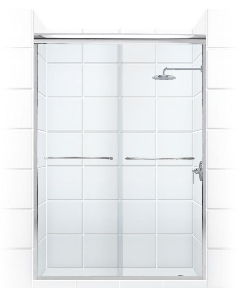 Shower Door, 48x34, Clear Glass