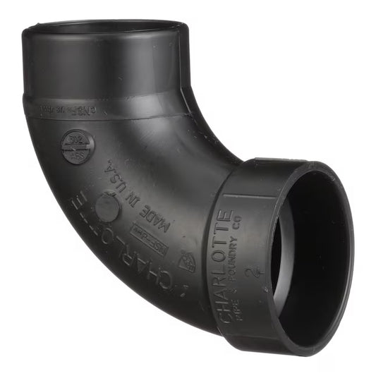 90° Street Elbow, 3" ABS