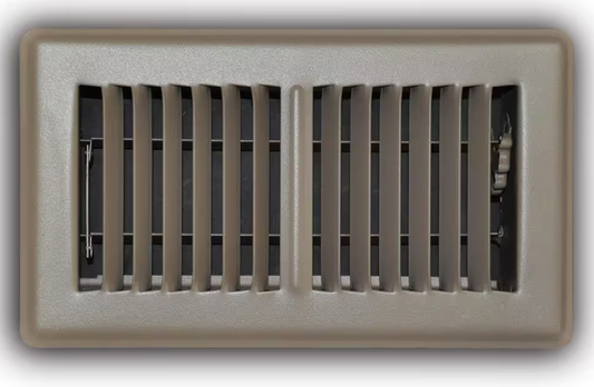 4x8 2-Way Floor Register, Brown