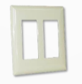Double Plate, Top-Bottom, White