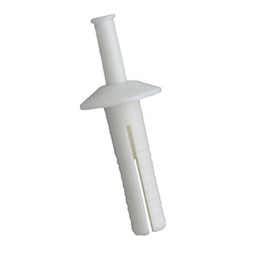 1" Plastic White Rivets, 25 Pieces