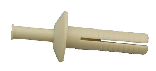 1" Plastic Almond Rivets, 25 Pieces