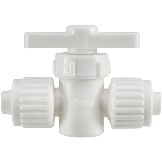 3/8"P x 3/8"P Straight Stop Valve