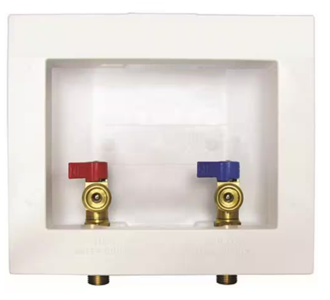 Washer Outlet Box with Valves