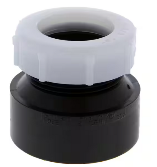 P-Trap Adapter, 1 1/2SP x 1 1/4" ABS