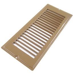 Floor Register, Face Plate, 4" x 10" Brown