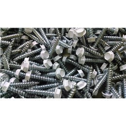 Screws, 1" White Hex Head