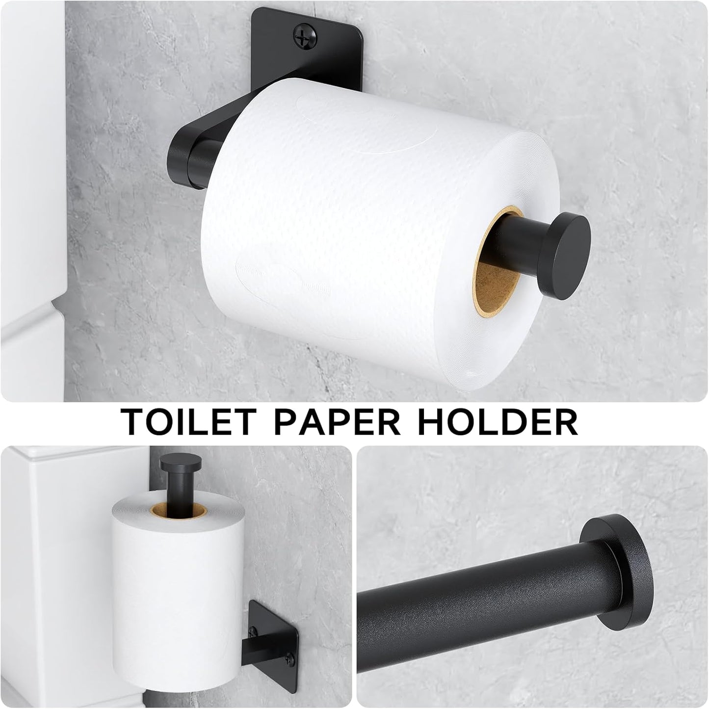 Toilet Paper Holder - Black
