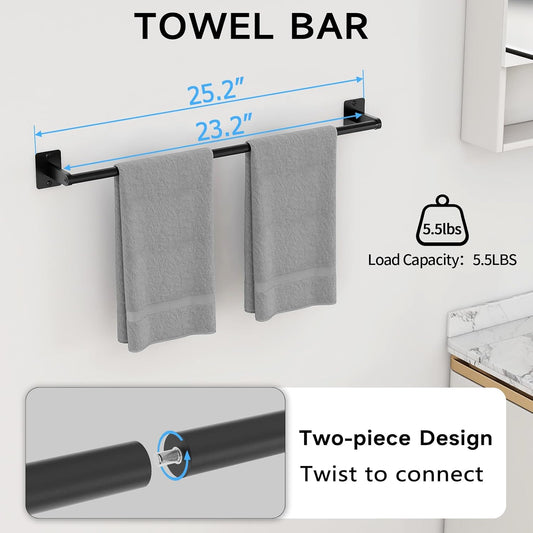 Towel Bar - Black