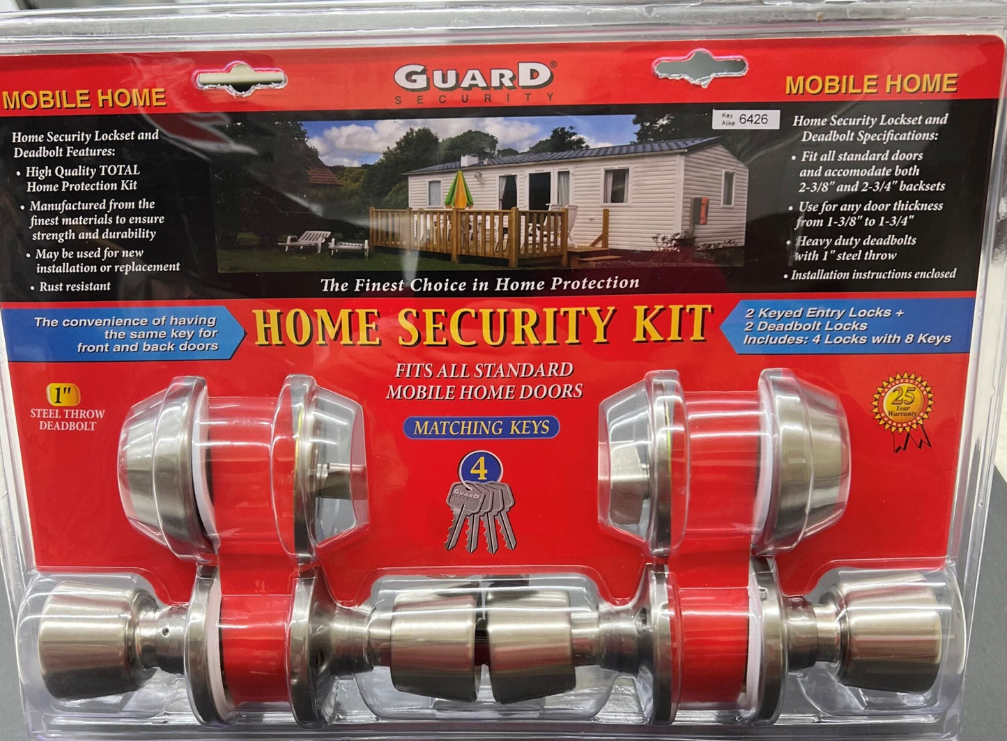 Lock, Double Combo, 4 keys - Stainless