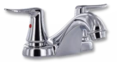 4" Lavatory Faucet 2 Handle Lever, Chrome