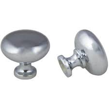 Cabinet Knob, 1 1/2, Round, Pack of 2