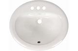 Porcelain Oval Sink - 20x17